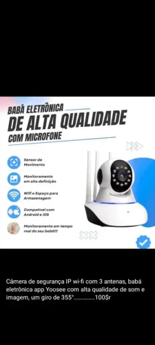 Câmera de segurança babá eletrônica 