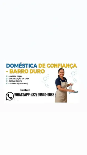 Estou disponível para trabalhos domésticos 
