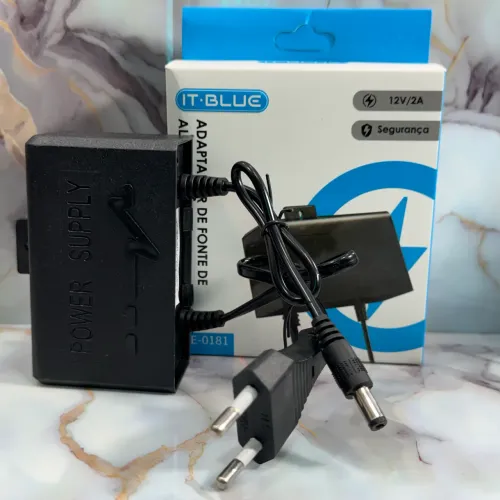 Fonte para câmera de segurança 12V 2A