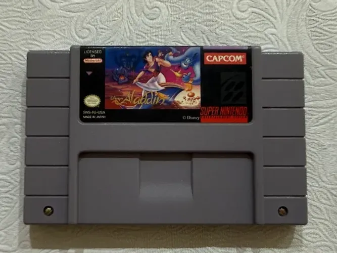 ALADDIN ALADIN ALLADIN SUPER NINTENDO SNES ORIGINAL CARTUCHO FITA
