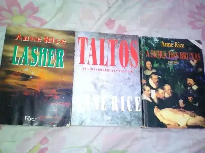 Três livros de Anne Rice. Lasher, Taltos e a hora da bruxa vol 1