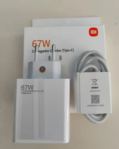 Carregador 67 Watts Turbo Cabo USB Tipo C duplo - ( Novo) entrega a Combinar.