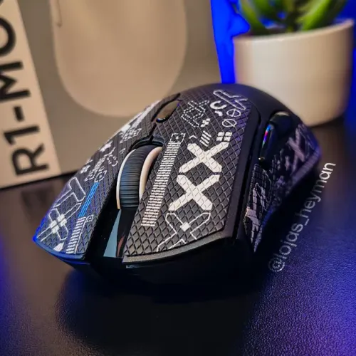Mouse Gamer Sem Fio Attack Shark R1 Preto 18000 DPI Bluetooth e 2.4G