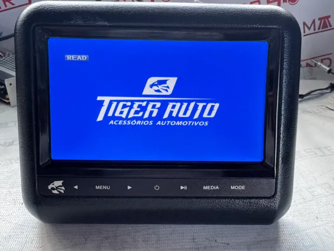 Tela 7? de encosto de cabeça com dvd cd usb sd auxiliar e na promoção 