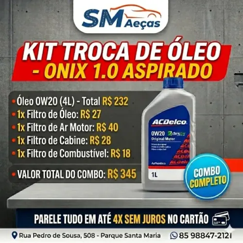 Kit Suspensão, Radiador, Óleo, Radiador, Barra, Terminal, Pivô Ônix/Tracker/Gol/Celta/Pali