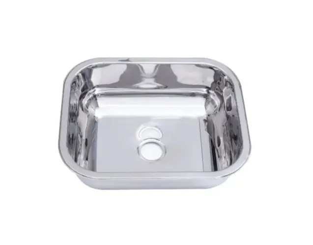 Cuba Industrial 50x40x25 com aço inox 304 - Polida