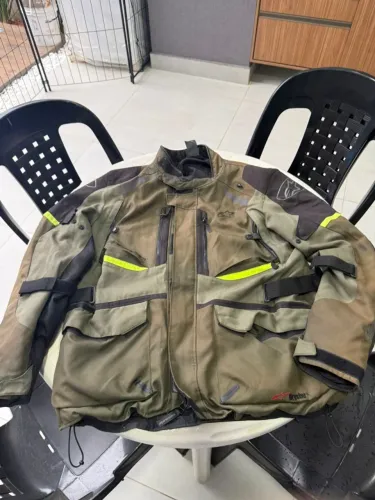 ? Jaqueta Alpinestars Andes V3 Drystar | Tamanho XXL | Caqui/Camuflado