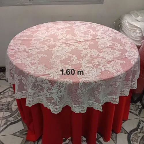 Toalha de renda 1.60 redonda