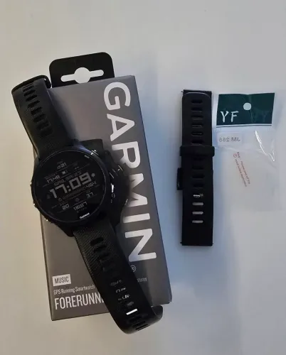 Garmin Forerunner 255 Music + pulseira + película 