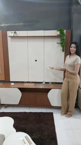 Conjunto painel +rack para tvs ate 75P a pronta entrega