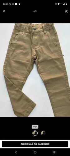 Calça jeans tamanho 12 anos