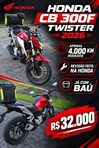 CB 300 f vermelha 2026