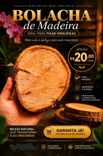 Bolacha de madeira