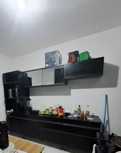Armário de Cozinha Planejado - Preto | Excelente Estado