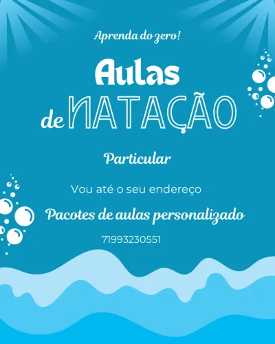 Aulas de natação particular