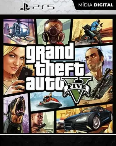 GTA V Grand Theft Auto V GTA 5 (RETROCOMPATIBILIDADE) Playstation 5 Mídia Digital