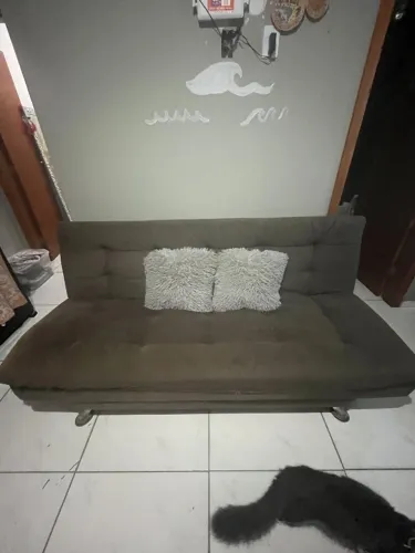 Sofá cama 3 lugares retrô