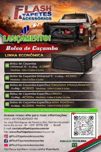 Bolsa caçamba para Pick up! 