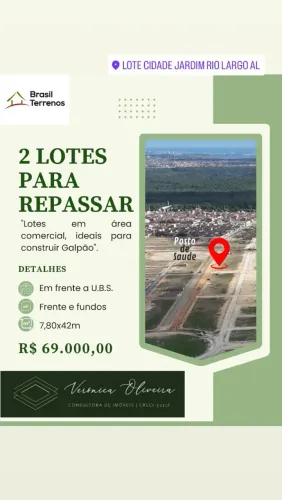 Repasso 2 lotes comerciais na BURITI