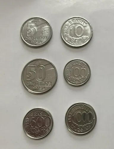 MOEDAS ANTIGAS - 6 moedas