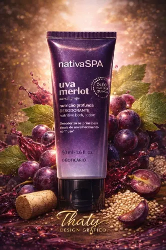 Loção Nutritiva Desodorante Nativa Spa Uva Merlot 50ml MINI