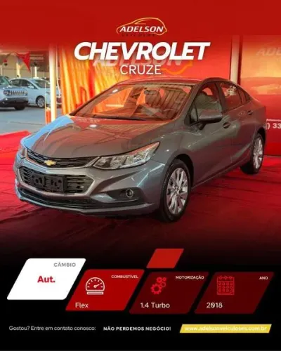 Chevrolet Cruze LT 1.4 16V Turbo Flex 4P Aut. 2018
