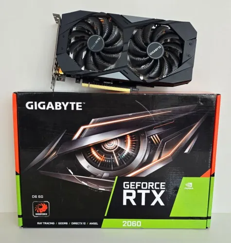 Placa de Vídeo Geforce RTX 2060 Gigabyte 6GB Dual Fan
