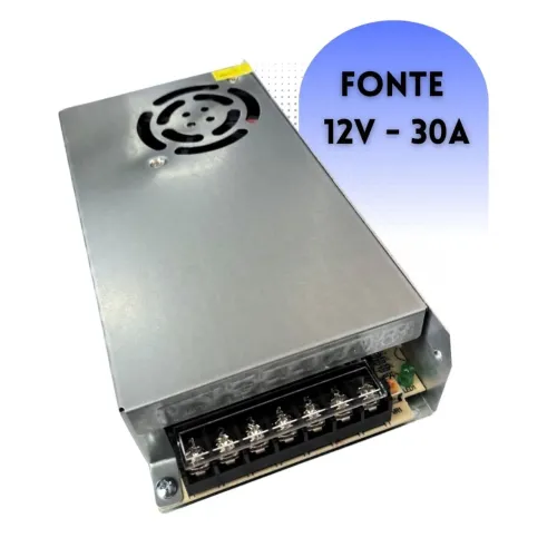 Fonte chaveada 12v 30A 