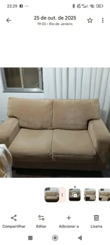Vendo jogo de sofá com dois lugares cada em tecido