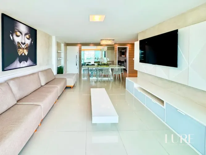 LOCALIZAÇÃO PRIVILEGIADA - Apartamento 142m - Capim Macio - 3 suítes - MOBILIADO.