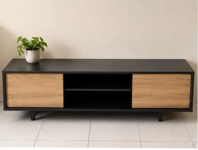 RACK 1, 36 MADETEC LISBOA<br><br>TITANIO/CARVALHO