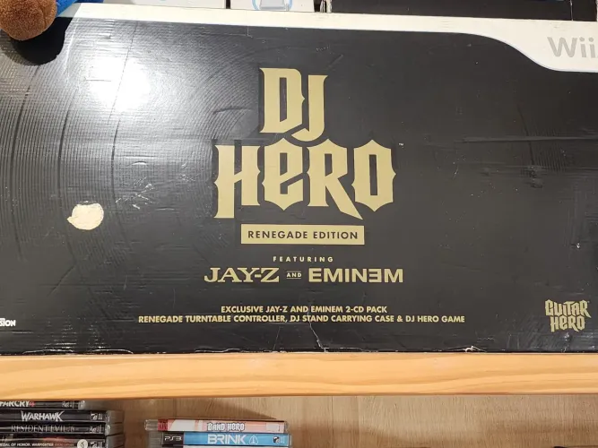 Mesa de DJ para Nintendo wii DJ Hero renegade edition com Jay Z e Eminem