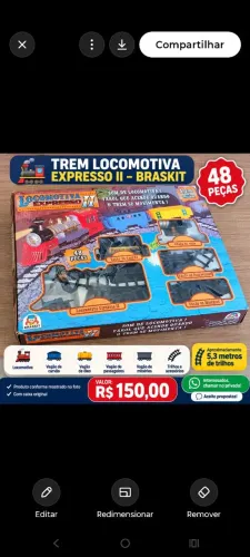 Brinquedo locomotiva ?
