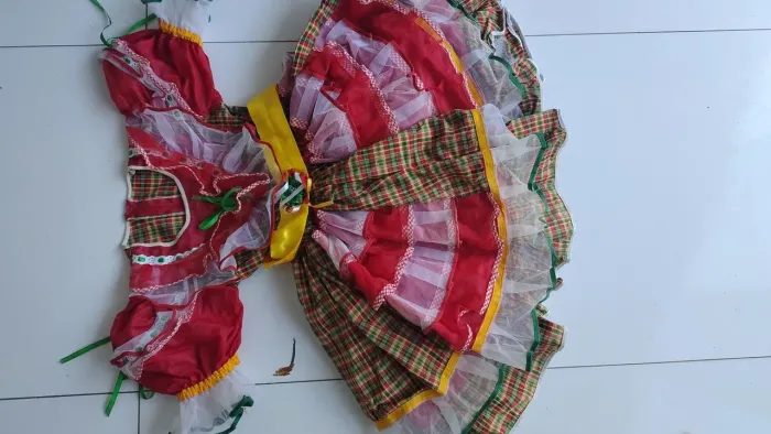 Vestido junino 6 anos