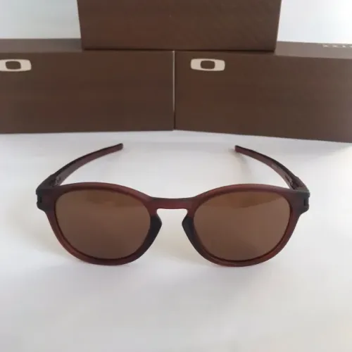 Óculos de sol latch round brown lentes polarizadas