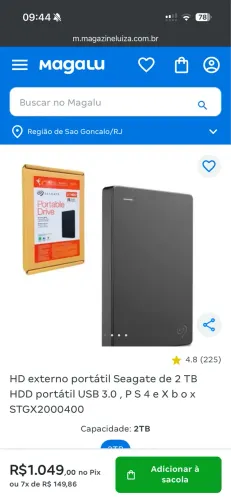 HD EXTERNO 2 TB