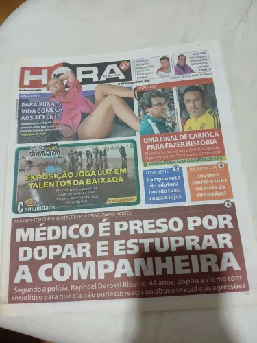Jornal meia hora xuxa Anita casemiro Matheus Sampaio