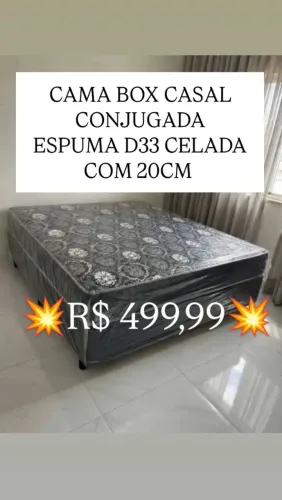 Cama box casal - Espuma D33