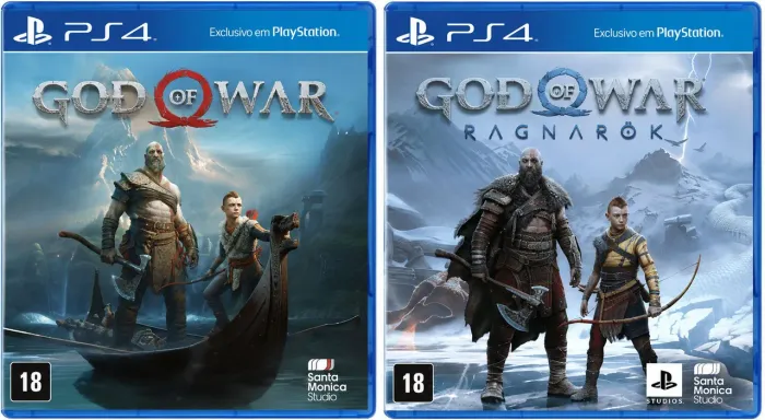 God of war (2018) e God of war Ragnarok PS4