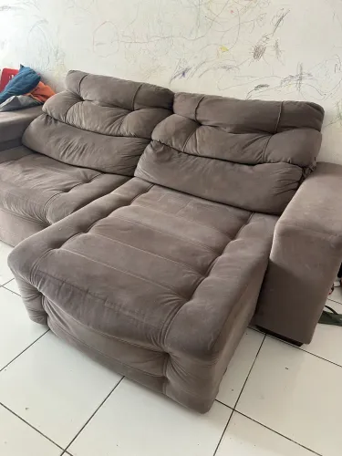 Sofá de 3 lugares retrátil 