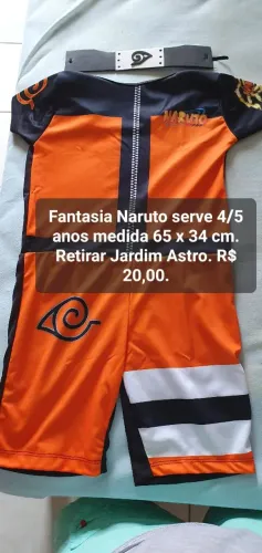 Fantasia Naruto 4/5 anos