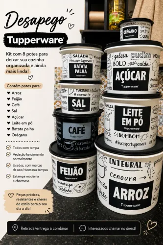 Desapego kit Tupperware 