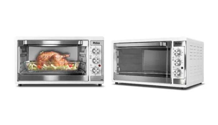 Forno Elétrico Philco Dupla Resistência Branco 50L 127v