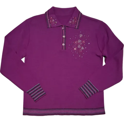 lindo sueter de luxo em trico com bordados