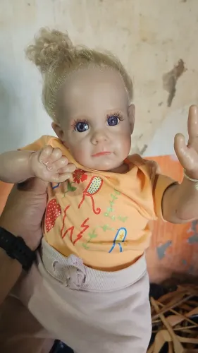 Bebê reborn boneca realista para colecionador