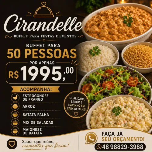 Buffet para festas e eventos