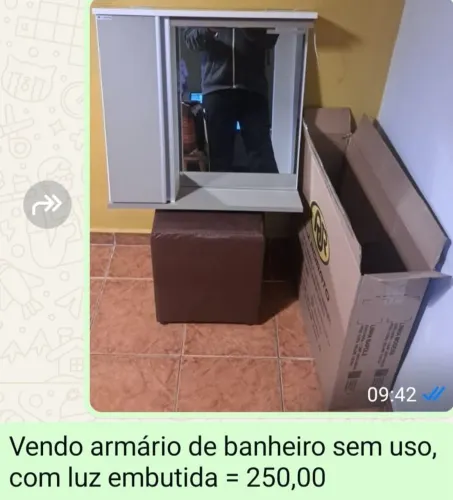 Armário de parede para banheiro