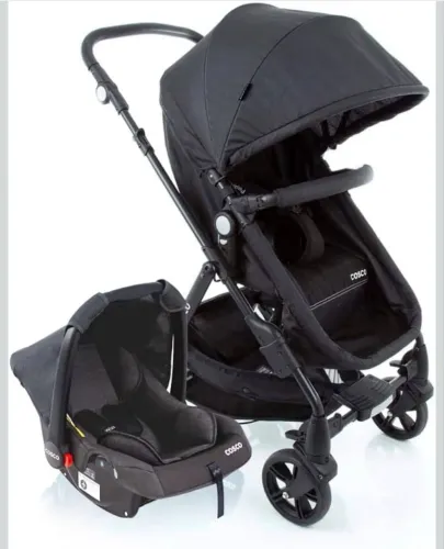 Carrinho bebê + bebê conforto + Almolada para Carrinhos SafeComfort Safety Ist - Pink.