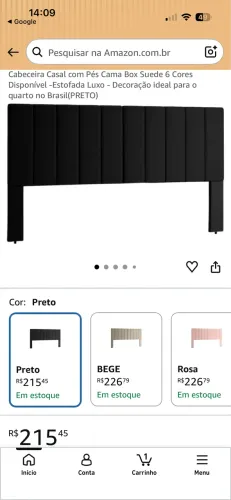 Vendo cabeceira estofada para cama de casal