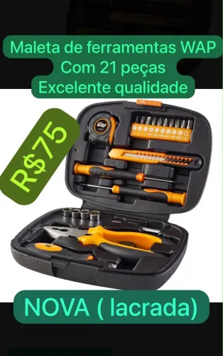 Maleta ferramentas WAP. Novo